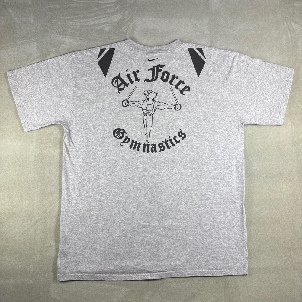 Nike Air Force Gymnastics Falcons T-Shirt Mens XL Gray Vintage Military Graphic